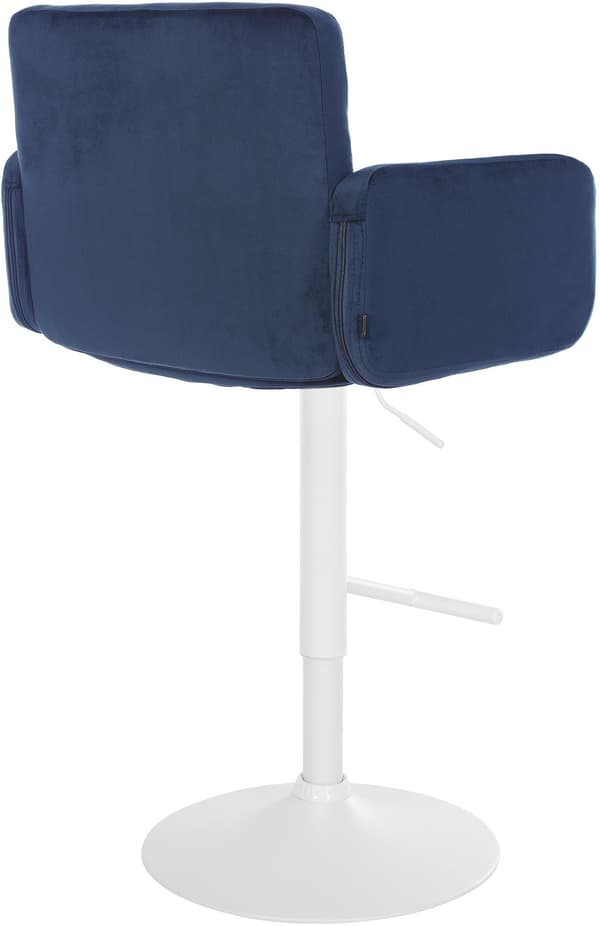 Sammet barstol - sammet design - justerbar sitthöjd och 360 ° rotation