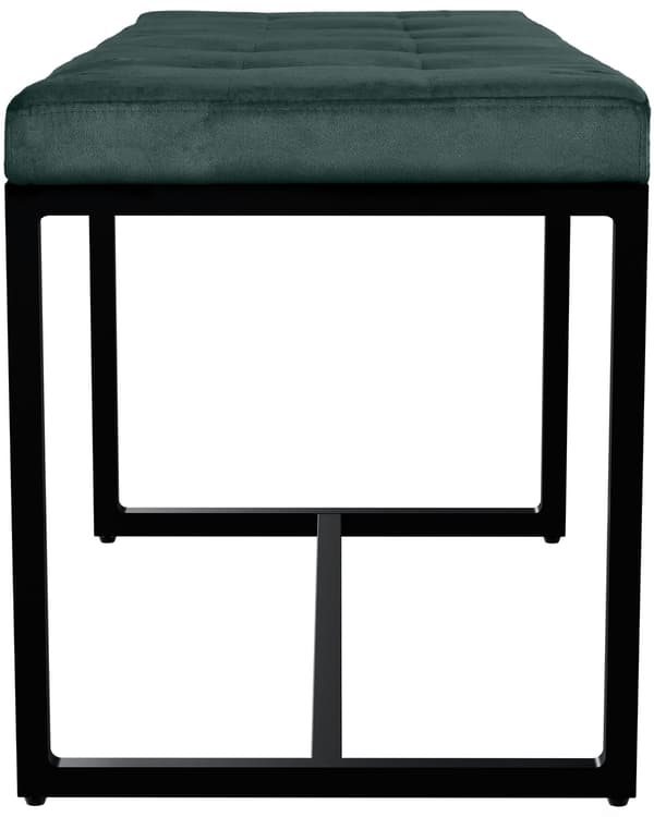 Bench Black Base - SOFA - Hög sittplatskomfort | Färg: Grön | Material: Mjukt