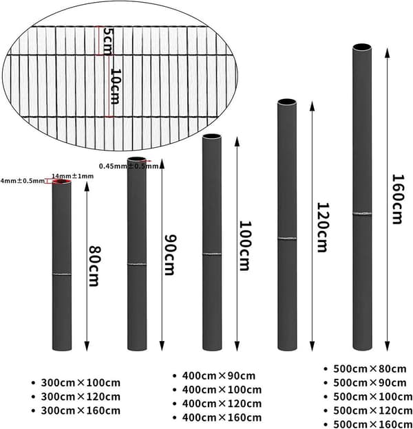 PVC-skyddsmatta med buntband | Grå | 500x80 cm