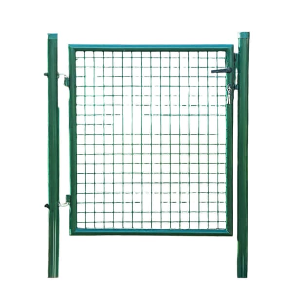 Trädgårdsgrind - galvaniserat stål - slitstark - 106 x 6 x 145 cm
