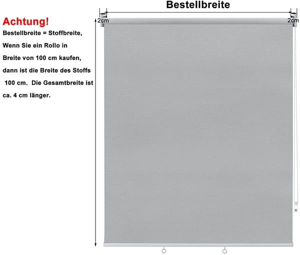 Vertikal utomhus solskydd balkong rullgardin | Grå | 140x240 cm