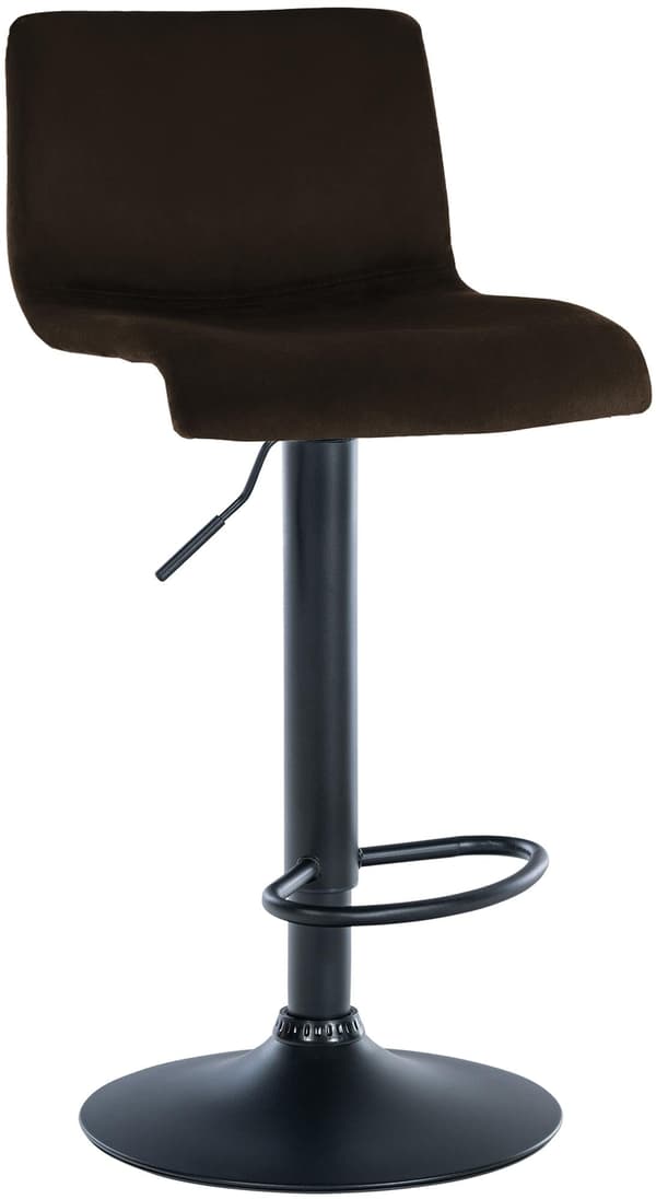 Barstol sammet design - Modern look, hög sittande komfort och justerbar ram