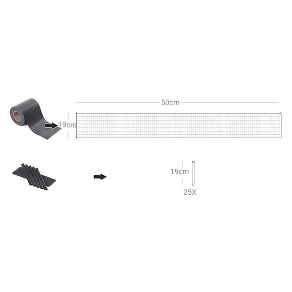 Gabion trådkorg stödmur grå 100 x 50 x 50 cm