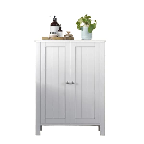 Badrumsskåp stående vit MDF 60 x 80 x 30 cm
