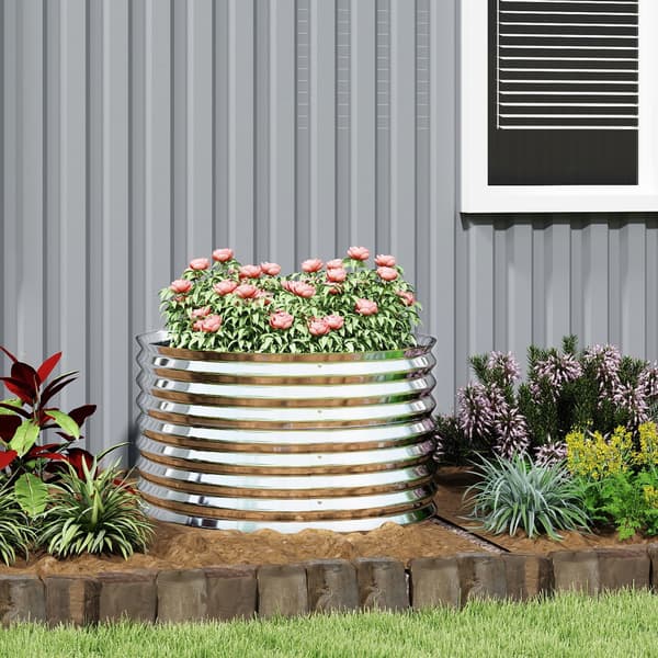 Metal Planter - Upphöjd plantering | Färg: Grå | Dimensions: 160x80x56 cm
