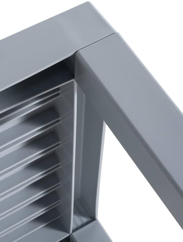 Sidobord - Elegant - Väder -resistent - Material av hög kvalitet Färg: Grå