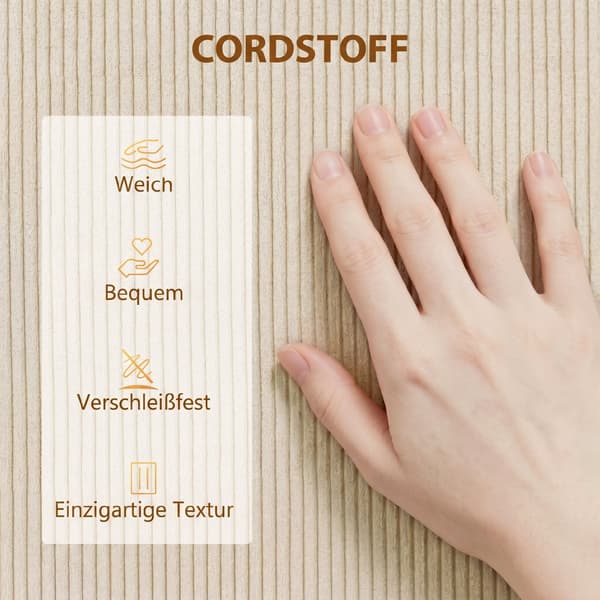 3-sits bäddsoffa med sovfunktion | Färg: Beige | Mått: 230x95x73 cm