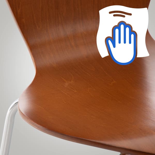 Stack Chair - Multifunktionell - Space -Saving Design, Perfekt för evenemang och konferenser Färg: Brown
