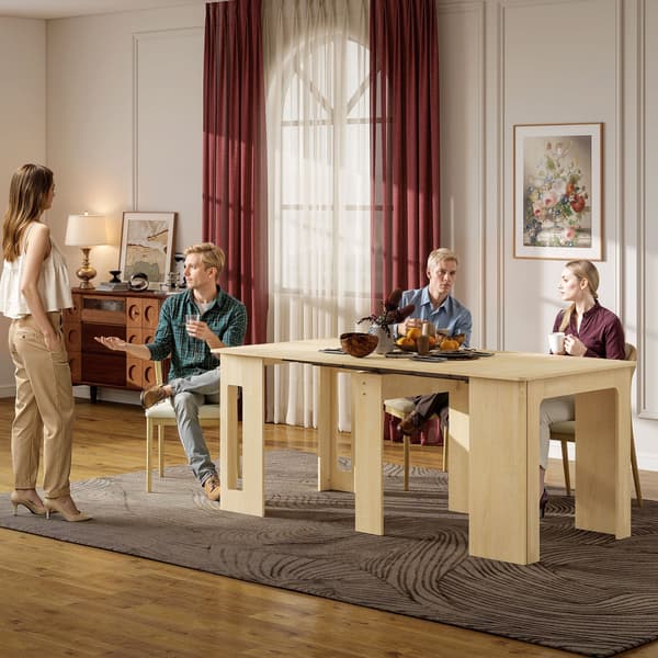 Utdragbart matbord | Färg: Brun | Mått: 85x60-180x75 cm