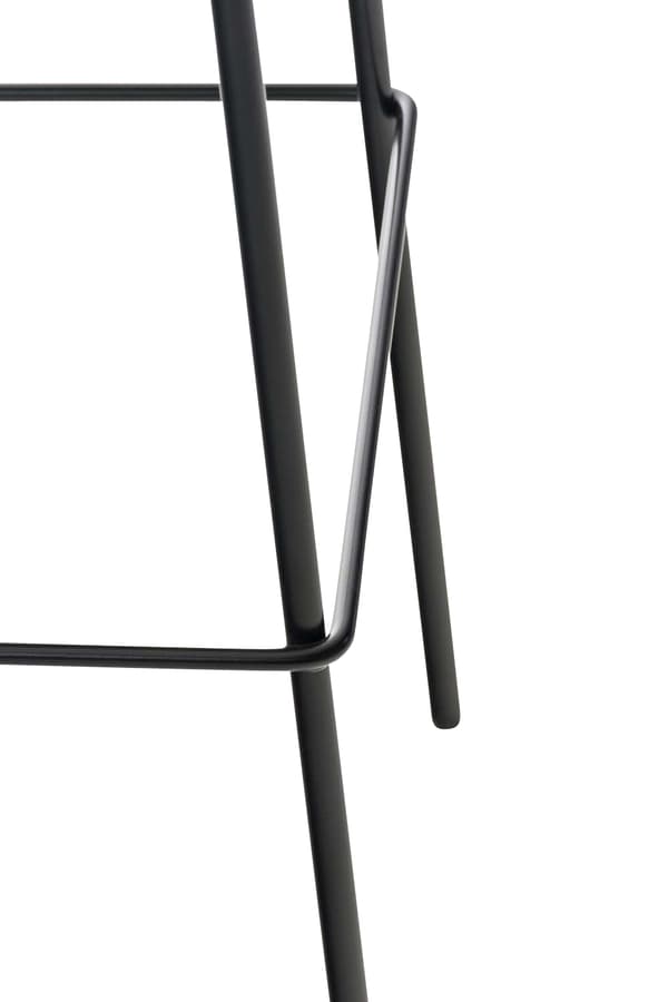 Barstol Modern stil - Pall - Stackbar, ergonomisk komfort | Färg: mörkgrå basfärg: svart