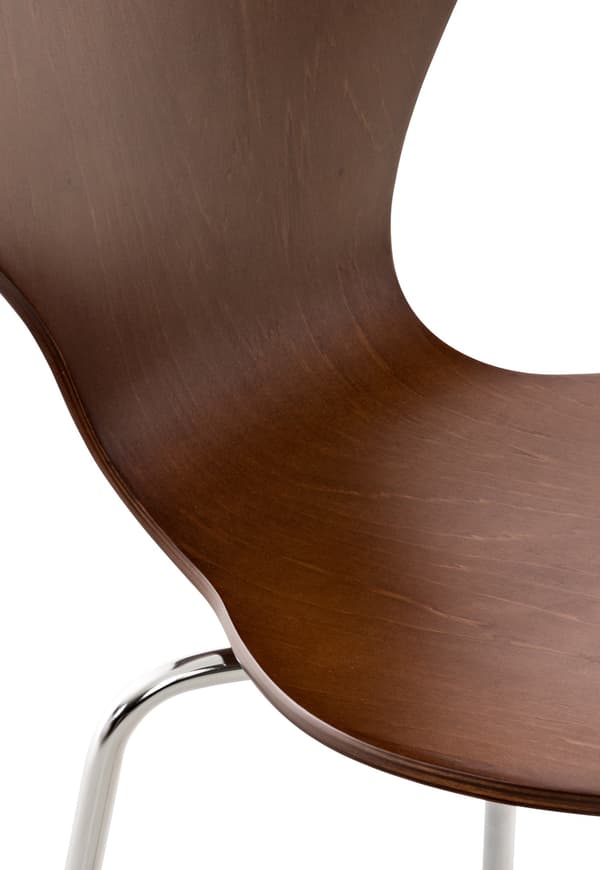 4x Ergonomic Stacking Chair - Besökstol - Space -Saving Design | Färg: Brun