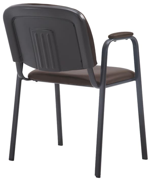 Konferensstol Artificial Leather - Stack Chair - Space -sparing och bekväm | Färg: Brun