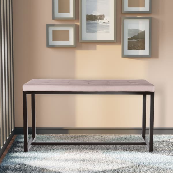 Bench Black Base - SOFA - Hög sittplatskomfort | Färg: ljusgrått material: mjukt