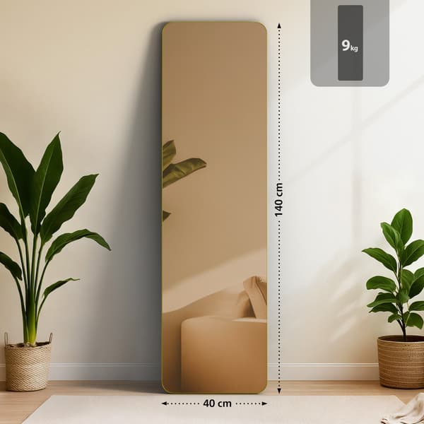Gold Gloss Mirror - Luxury Reflector - Skapar rymlig och lätt effekt