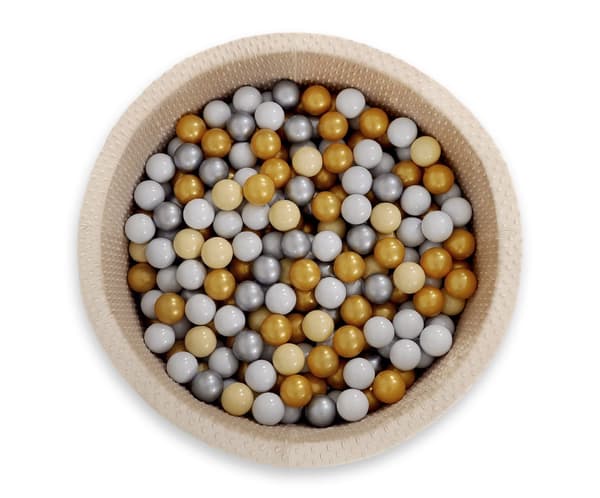Plastbollar för torr pool - Spela bollar - barnsäker och hållbar - 50 bitar - beige