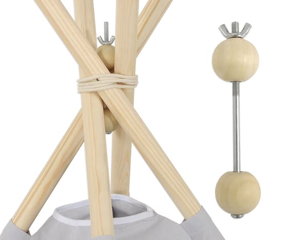 Trä tipi -stabilisator - Tältstärkning - Extra säker lek, stabil tältstruktur
