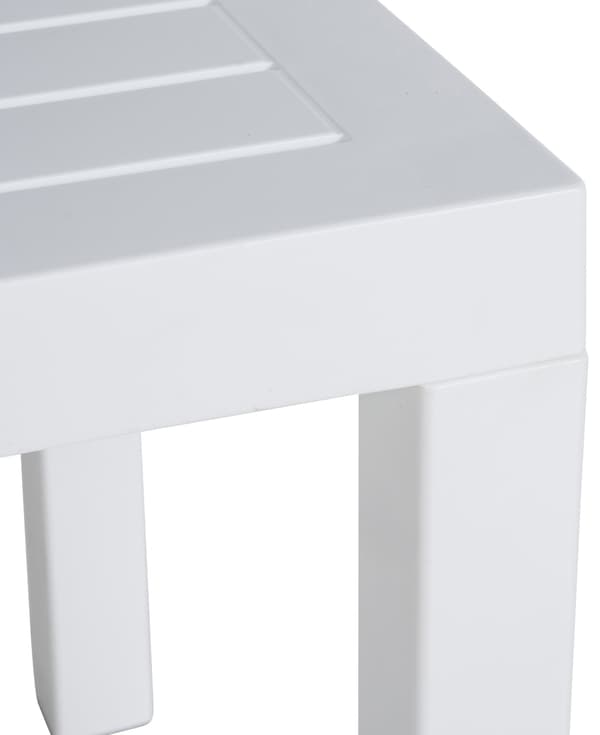 Sidobord - Elegant - Väder -resistent - Material av hög kvalitet Färg: Vit