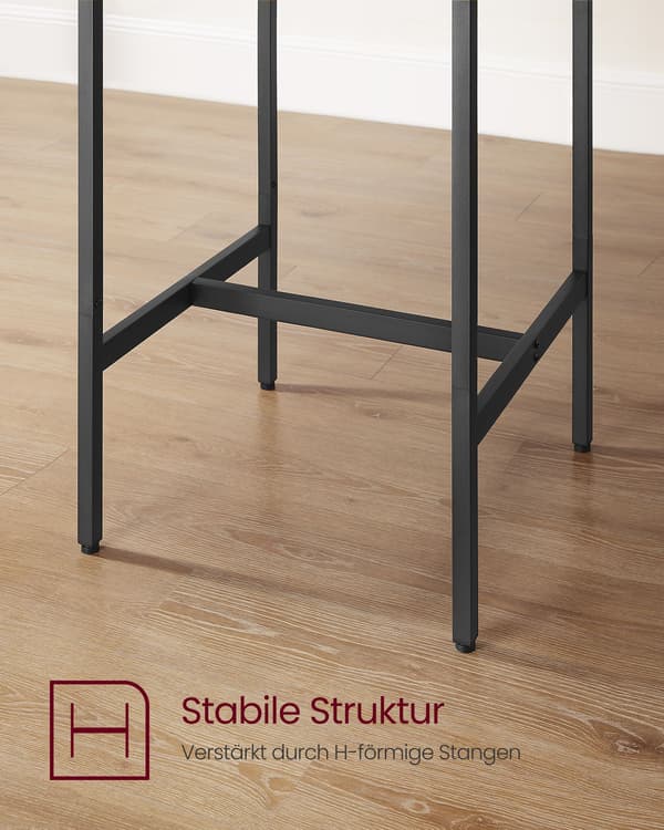 Barset med högt bord - 60x60x90 cm - platsbesparande design