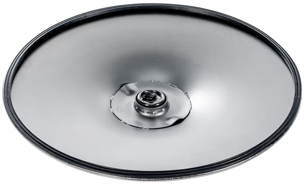 Rund golvplatta för barstol - Metallbottenplatta | Krom | Ø 385 mm