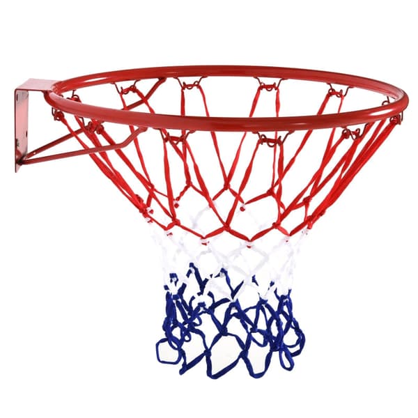 Basketkorg för inom- och utomhusbruk - Väggmontering | Färg: Röd + Blå + Vit