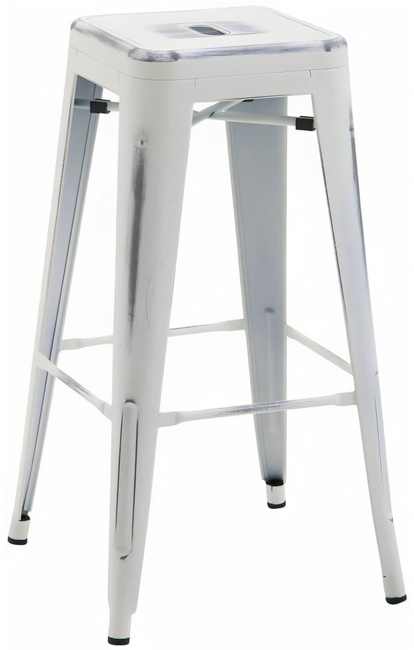 Barstol, avföring - Stapelbar design, Space -Saving - Modern Look Color: Black
