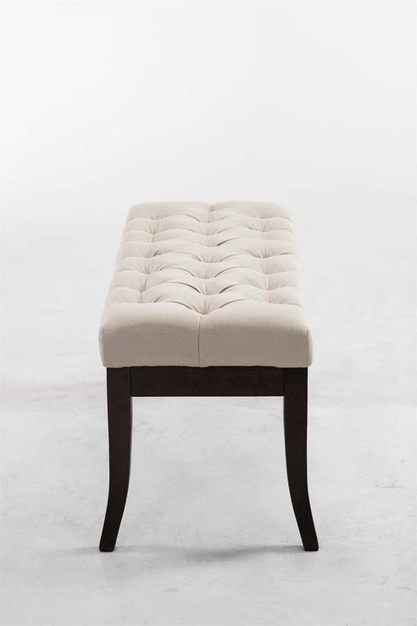 Tyg SOFA - Designer Sofa - Elegant extra sittrum för gäster | Färg: Crème | Storlek: 100 cm