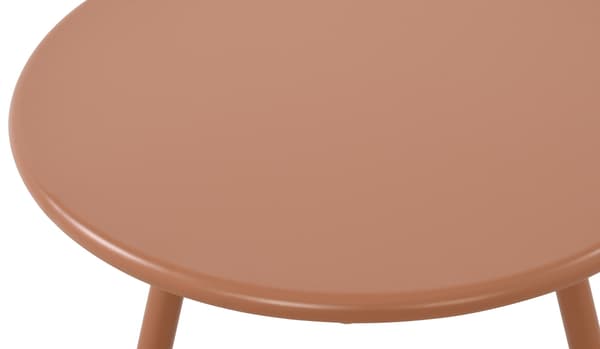 Modernt trädgårdsbord, väderresistent loungebord, rostfritt design -UV -resistent | Färg: Terakotta