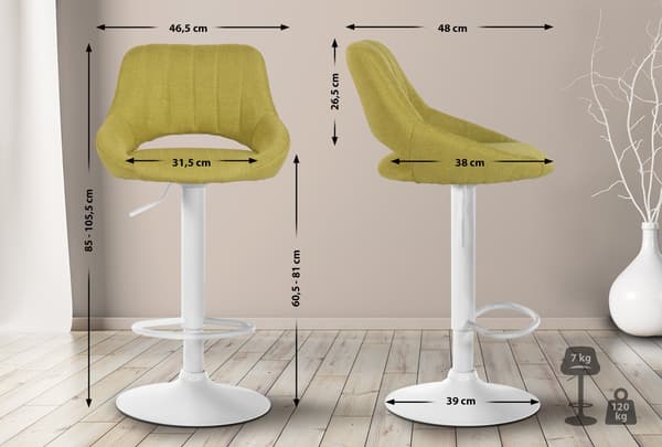 Justerbar barstol - Stool - Höjdjustering för perfekt passform