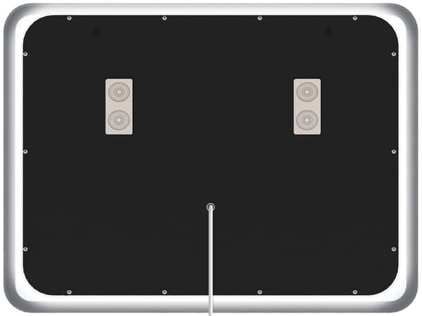 Badrumspegel med Bluetooth - Wall Mirror - LED -belysning och antikondensfunktion