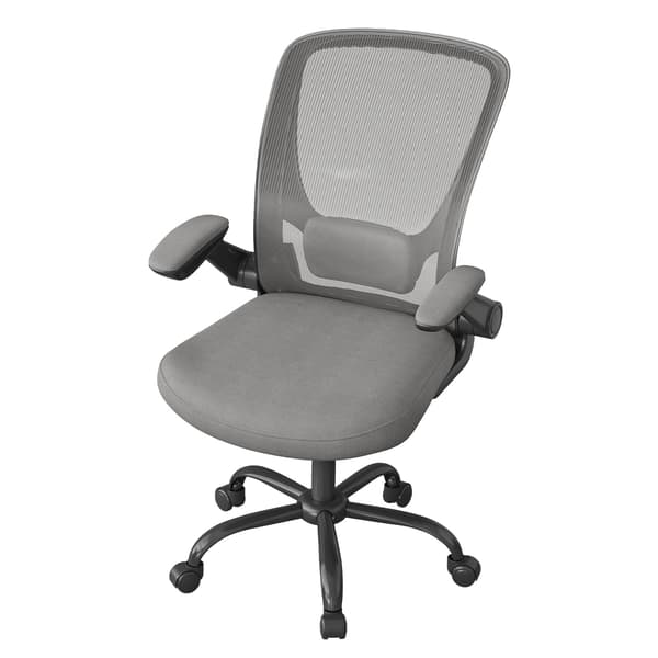 Ergonomisk kontorsstol med gungfunktion och mesh | Grå | 60x64x103-110 cm