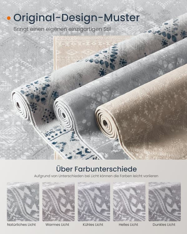 Boho matta för heminredning | Duva grå | 80x150 cm