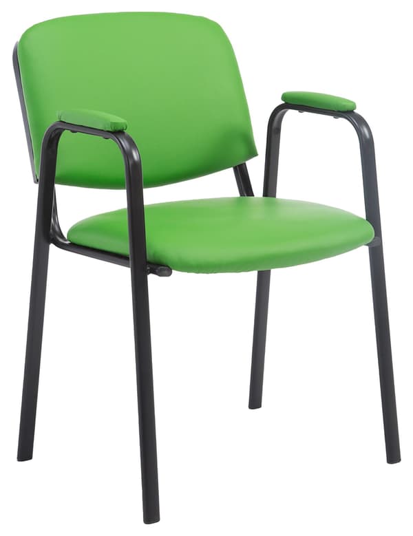 Konferensstol Artificial Leather - Stack Chair - Space -sparing och bekväm | Färg: Orange