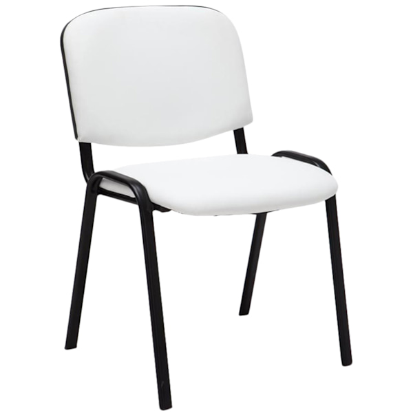 Stackstol Artificial Leather - Mötesstol - Bekväm sittkomfort, stapelbar | Färg: Röd