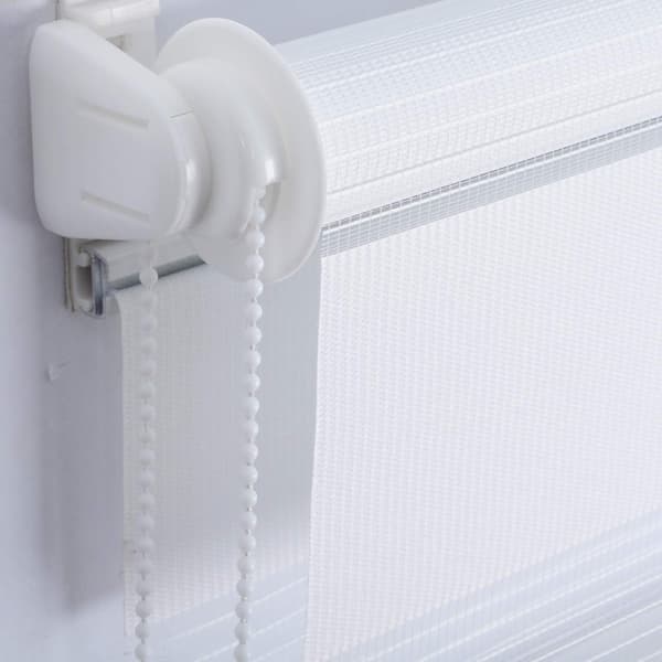 Duo rullgardin Klemmfix utan borrning | Vit | 75x130 cm