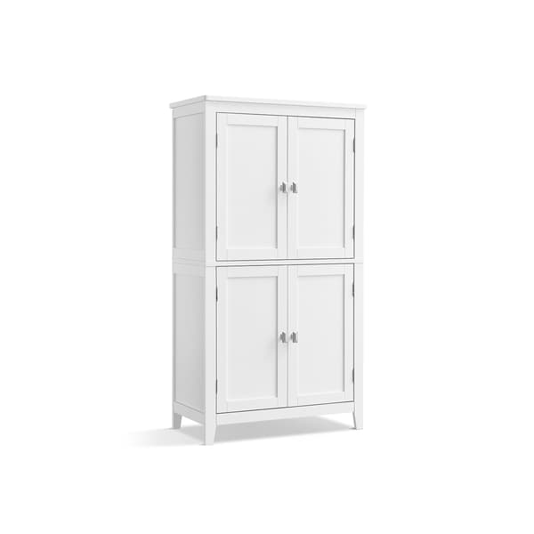 Badrumsskåp vit MDF 30x60x110 cm - förvaring