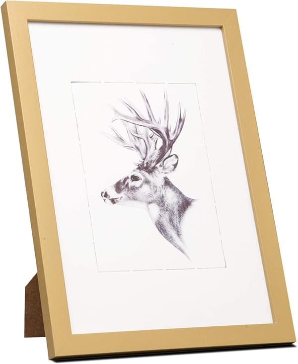 Set med 3 fotoramar med papper passepartout | Vit | 30x45 cm