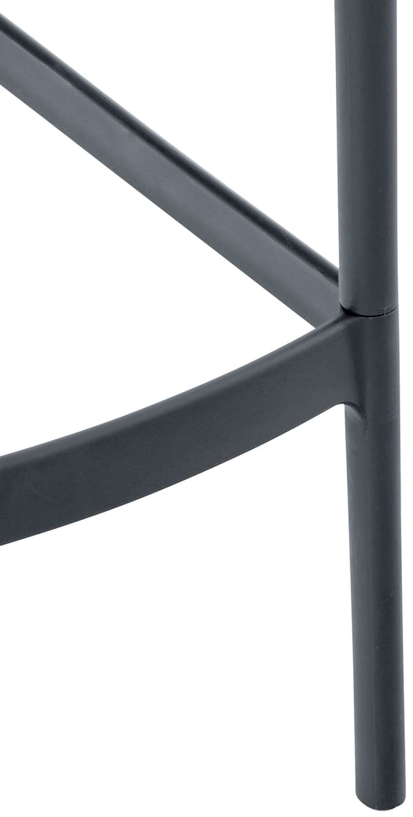 Design Barstol - Barkstol - Ergonomisk komfort, UV -resistent polypropen | Färg: mörkgrå