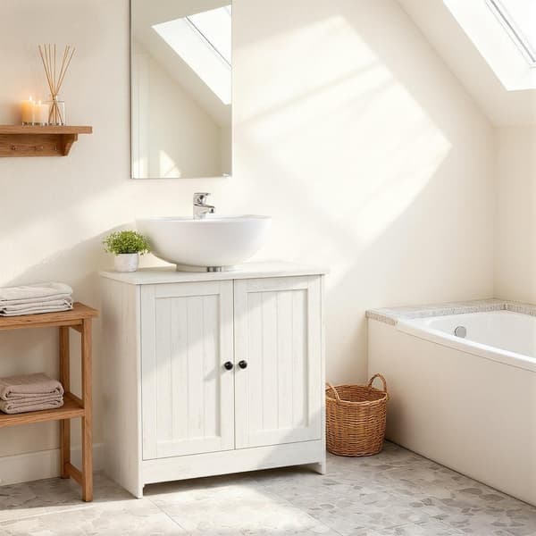 Underdel med verktygsfri montering | Vintage vit | 60x30x61,2 cm