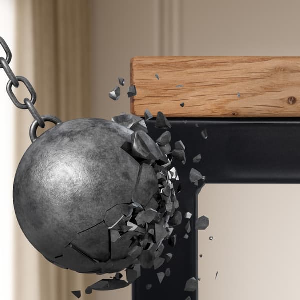 Sidobord, soffbord - Robust design - Solid Oak & Matte Black Metal | Storlek: 46x25x63 cm