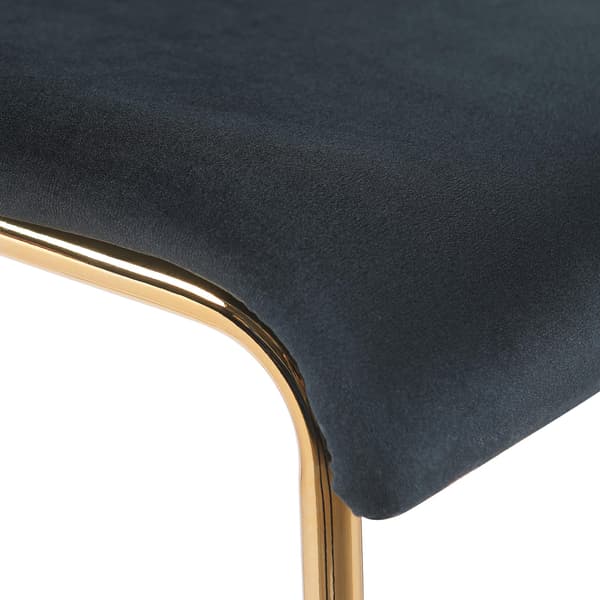 Barstol sammet - pall - extra sittplats komfort, gyllene vierpoots ram
