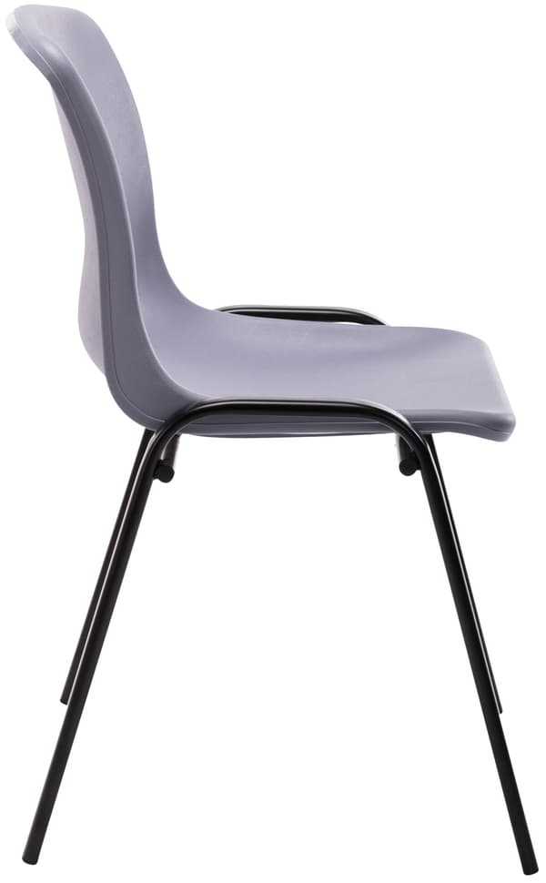 Staplingsstol - Stackbar stol - Space -Saving Comfort, Robust stabilitet, metall/plast | Färg: Grå