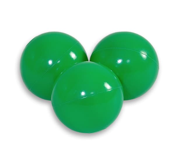 Plastbollar, lekbollar, säkert barnmaterial - 50 stycken - grönt