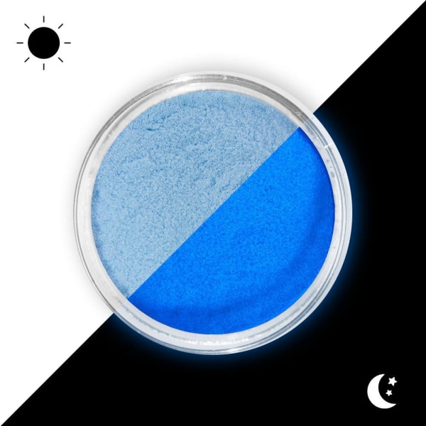 Effektpulver - Självlysande - Lumino - 11 Ljusblå