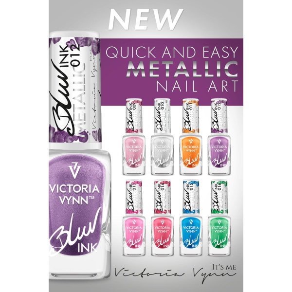 Victoria Vynn - Blur Ink - 014 Metallic - Dekorativ lak Pink