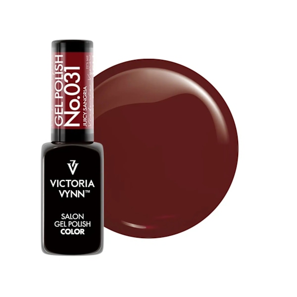 Victoria Vynn - Gel Polish - 031Juicy Sangria - Gellack Vin, röd