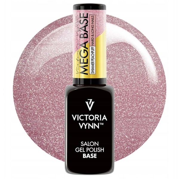 Gel Polish -  Mega Base - Shimmer Peachpuff - 8ml - Victoria Vynn Rosa