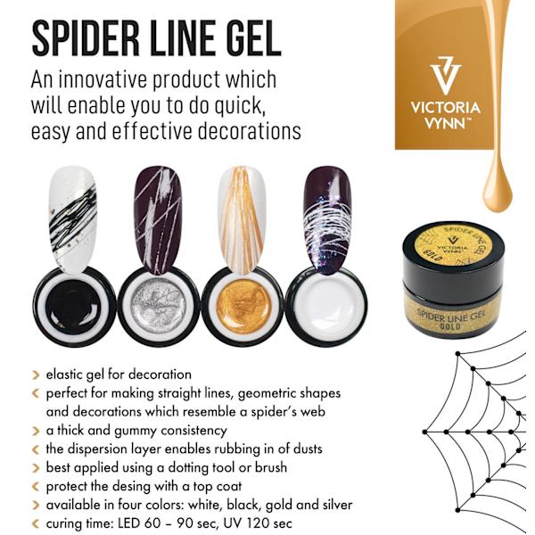 Victoria Vynn - Spider Line - 01 Black - Dekorgelé Svart