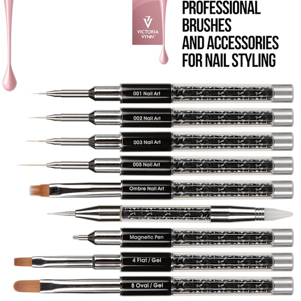 Pensel - Ombre - Nail Art 5/10 mm - Victoria Vynn Black