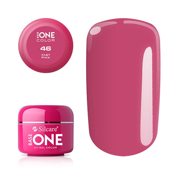 Base one - Väri - UV-geeli - Fast Pink - 46 - 5 grammaa Pink