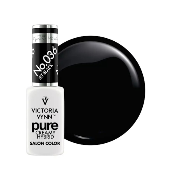 Victoria Vynn - Pure Creamy - 036 Jet Black - Gellack Svart
